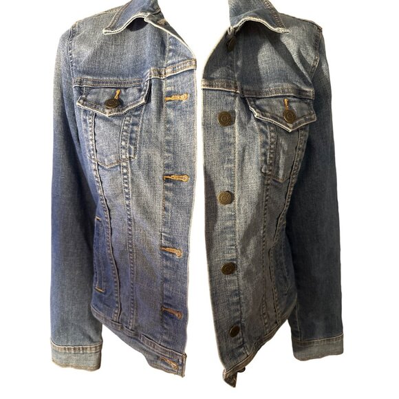 Old Navy Jean Jacket Medium Sweet Best Friend Gift Painted Design - Picture 2 of 8